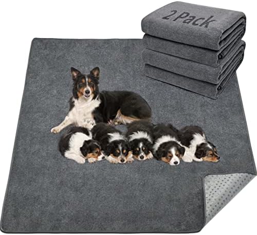 LOOBANI 2 Packs Extra Large Reusable Dog Mat by LOOBANI