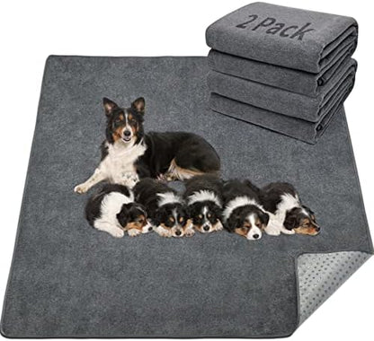LOOBANI Washable Pee Pads for Dogs, 2 Pack Non-Slip and Leak-Proof by LOOBANI