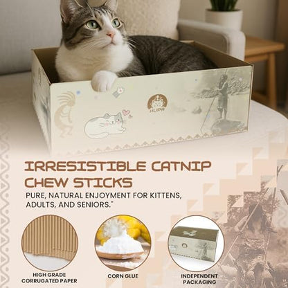 5 Pack Cat Scratching Boards | Reversible Cardboard Cat Scratcher - Image 6