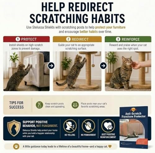 Stelucca Amazing Shields Cat Scratch Furniture Protector - Image 7