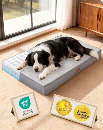 OhGeni Orthopedic Waterproof Med Large Dog Bed, Memory Foam, 35 inch by OhGeni