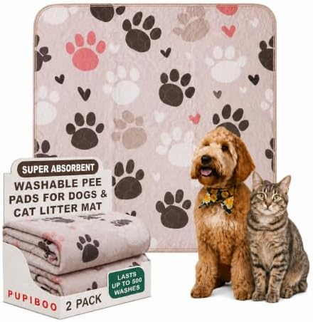 PUPIBOO Washable Pee Pads for Dogs and Cats by PUPIBOO