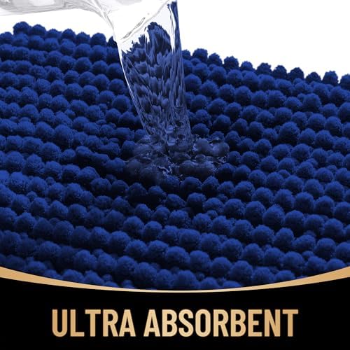 OLANLY Thick Chenille Bathroom Rugs 36x24, Soft Absorbent Bath Mat - Image 3