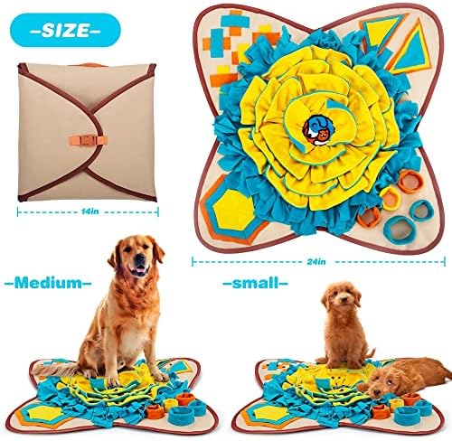 AWOOF Pet Snuffle Mat for Dogs, Interactive Feed Game for Boredom, Encourages - Image 3