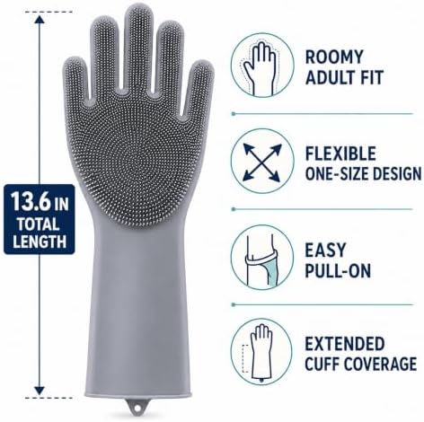 Silicone Dishwashing Gloves - Image 3