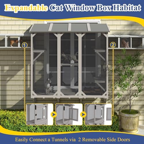 PetsCosset Large Window Catio for Indoor Cats - Image 6
