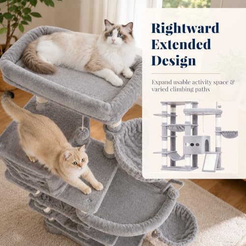 Hey-brother Cat Tree Tower, Extended Base - Image 3