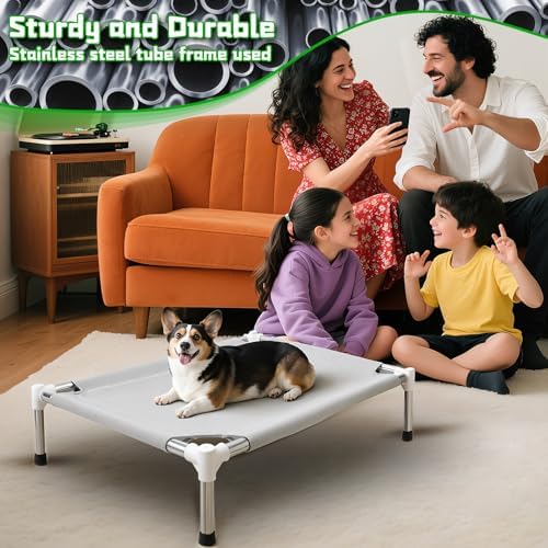 Makerfire Elevated Dog Bed, Indoor/Outdoor Raised Dog Cot - Image 2