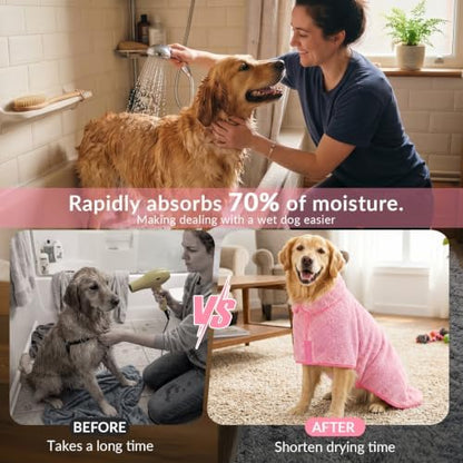Bienbee Dog Bathrobe, Super Absorbent - Image 3