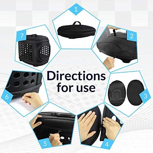 Collapsible Cat Carrier Hard, Travel Pet Carriers Bag - Image 4