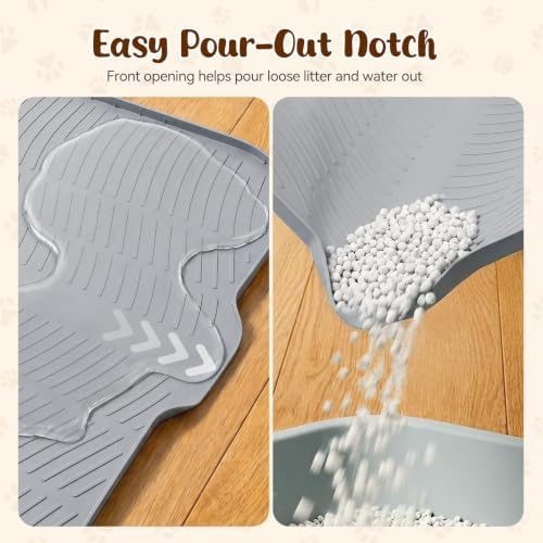 Silicone Cat Litter Mat 50”x39 Extra Large Cat Mat - Image 3