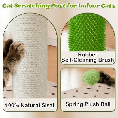 25.79" Cat Scratching Post Tower - Image 3