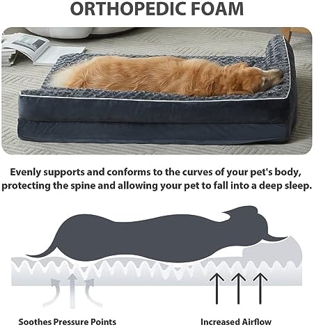 BFPETHOME Orthopedic Washable Dog Bed, Sleeping Couch - Image 2
