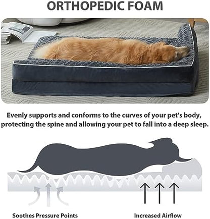 BFPETHOME Orthopedic Washable Dog Bed, Sleeping Couch - Image 2