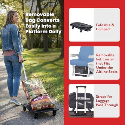 dbest products Pet Smart Cart, Rolling Carrier - Image 3