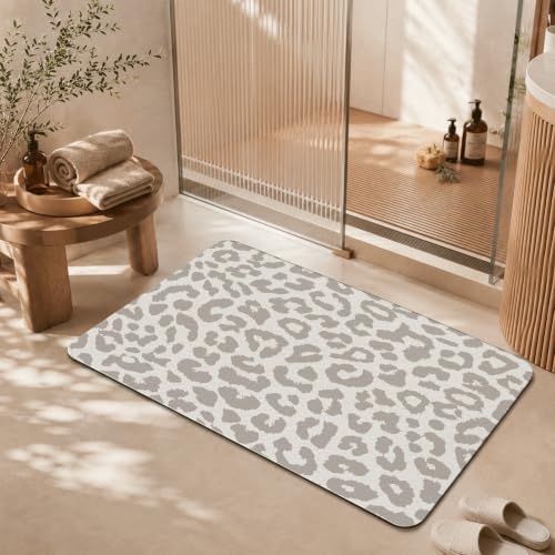 Natural Diatomaceous Earth Bath Mat, Ultra Thin Quick Dry Floor Rug - Image 2