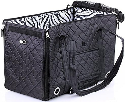 Sherpa Park Tote Pet Carrier, Medium Black - Image 4