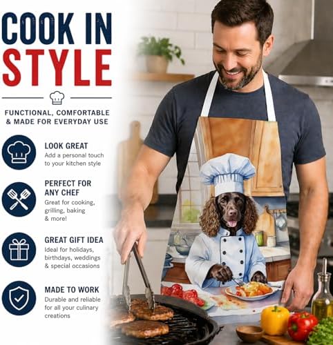 Caroline's Treasures American Water Spaniel The Chef Apron Cooking Kitchen - Image 2