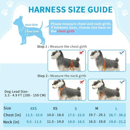 Lukovee Small Dog Harness and Leash Set, No Pull Soft Padded Vest - Image 4
