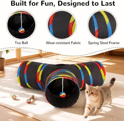 Tempcore Cat Tunnel, 3-Way Collapsible Toy - Image 5