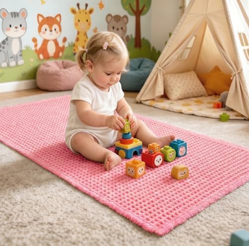 ILANGO Upgraded Waffle Bath Rug 24x54, Super Absorbent Non Slip Bath Mat - Image 4