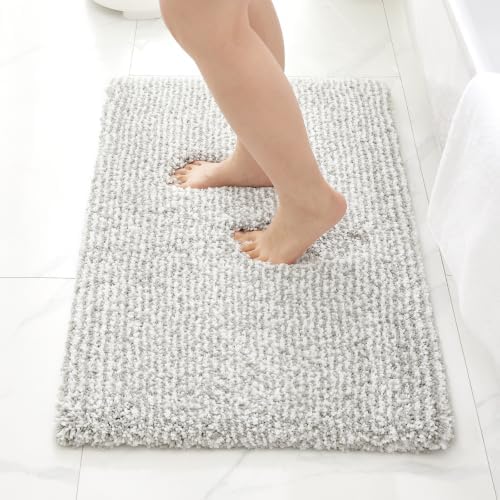 ILANGO Bathroom Rugs 30" × 20", Extra Soft Absorbent Microfiber Bath Rugs by ILANGO