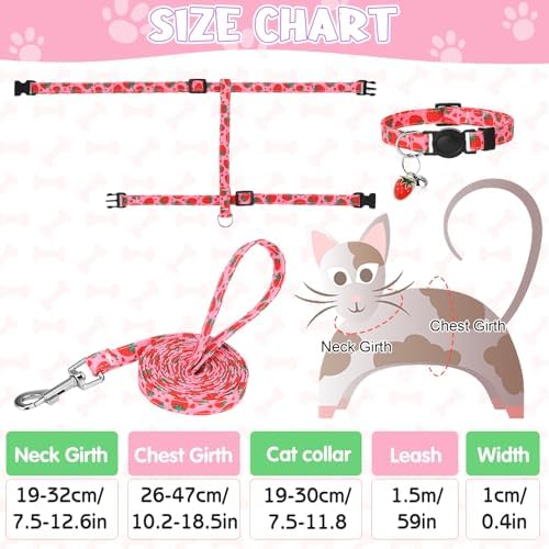 2 Pack Cat Harness and Leash Escape Proof Adjustable Cat Harness - Image 2