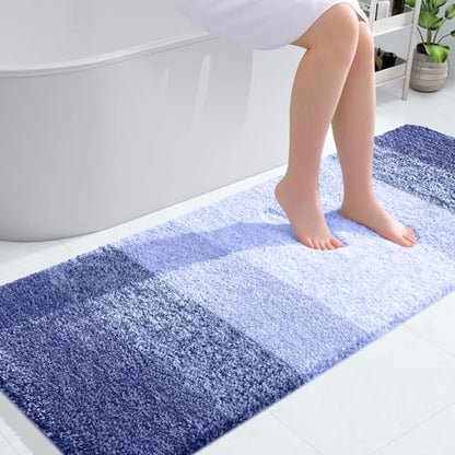 OLANLY Bathroom Runner Rug 54x24, Extra Soft Absorbent Microfiber Bath Rugs by OLANLY