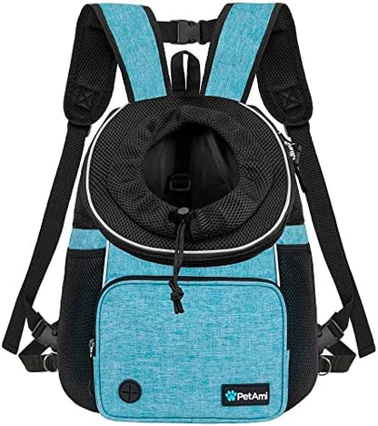 PetAmi Front Carrier Backpack for Dogs and Cats, Adjustable Ventilated Pet by PetAmi