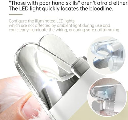 Cat Dog Pet Nail Clippers with Light – LED Safety Nail Clipper - Image 4
