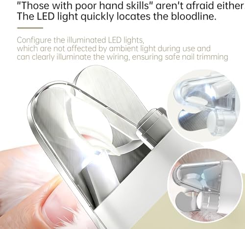 Cat Dog Pet Nail Clippers with Light – LED Safety Nail Clipper - Image 4