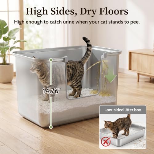 304 Stainless Steel Litter Box for Cats - Image 6