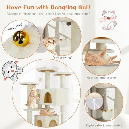 Sweetcrispy 54-inch Cat Tree Tower - Image 2