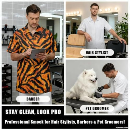 Funny Print Barber Jackets & Smocks - Image 4