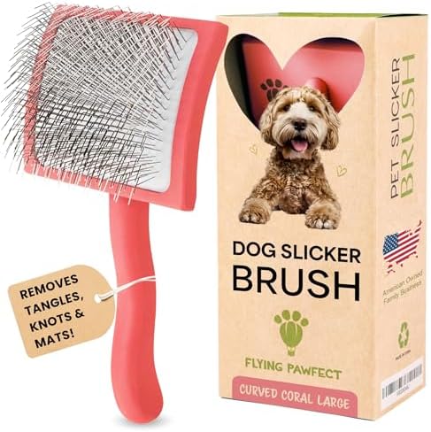 Premium Slicker Brush for Dogs by FlyingPawfect