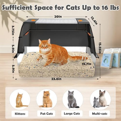 Vivifying XL Stainless Steel Cat Litter Box - Image 4