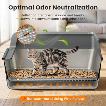 All Stainless Steel Sifting Litter Box - Image 3