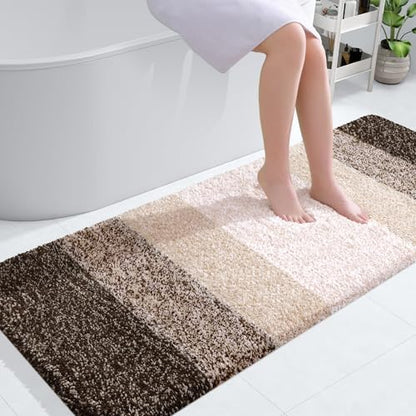 OLANLY Bathroom Runner Rug 54x24, Extra Soft Absorbent Microfiber Bath Rugs by OLANLY
