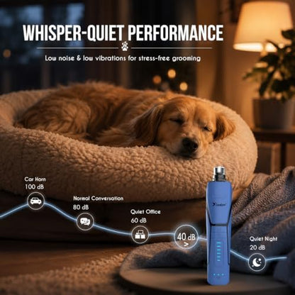 Candure Whisper Quiet Dog Nail Grinder - Image 3