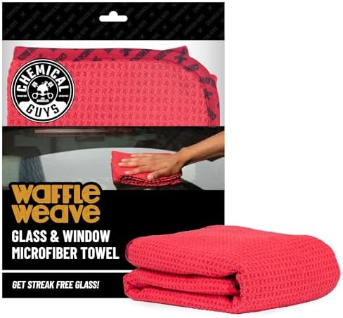 Chemical Guys, Waffle Weave Glass & Window Microfiber Towel, 24 x 16 by ChemicalGuys