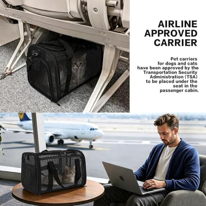 Dog Carrier Pet Carrier for Small Medium Cats Dogs Puppies up to 16 Lbs - Image 5