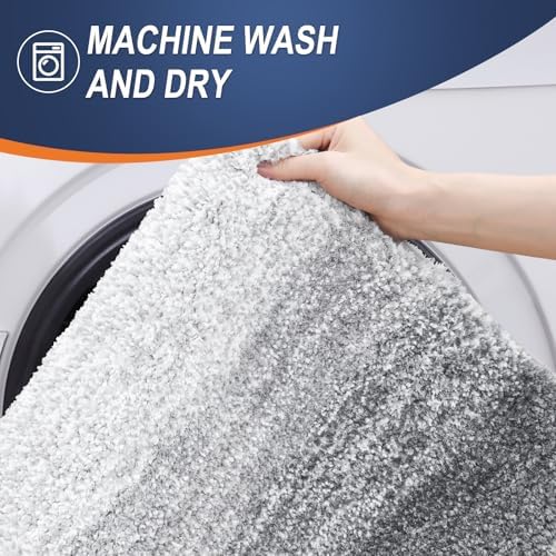 OLANLY Large Bathroom Rugs 50x30, Extra Soft Absorbent Microfiber Bath Rugs - Image 6