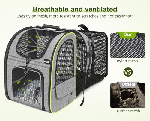 pecute Cat Backpack Carrier Expandable, Cat Backpack - Image 4