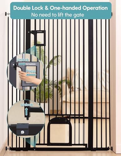 No Pawblems 55" Extra Tall Pet Gate - Image 5