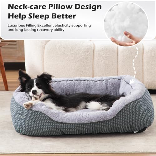 INVENHO Dog Bed Medium Size, Orthopedic Warming Soft Calming Sleeping Durable - Image 3