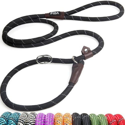 Fida Durable Slip Lead Dog Leash, 6 FT x 1/2" Dog Training Leash by Fida