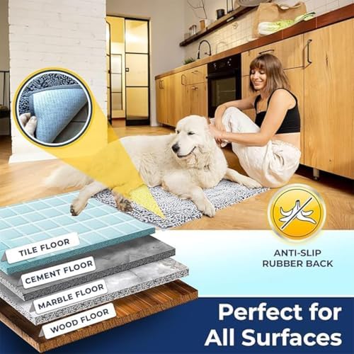 Muddy Mat® | Chenille Bathroom Rugs Quick Dry Microfiber Mats Non Slip Washable - Image 5