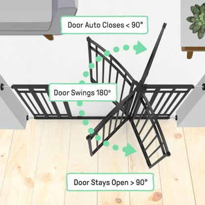 Ingenuity Multi-Use Decorative Extra Tall Walk-Thru Baby Gate, Fits Openings - Image 7