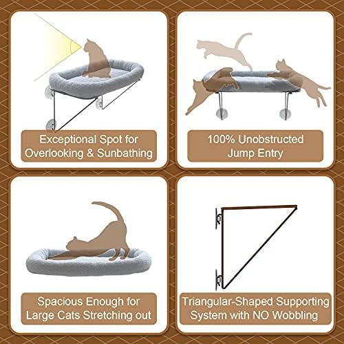 Zakkart Cat Window Perch, 100% Metal Supported from Below - Image 4