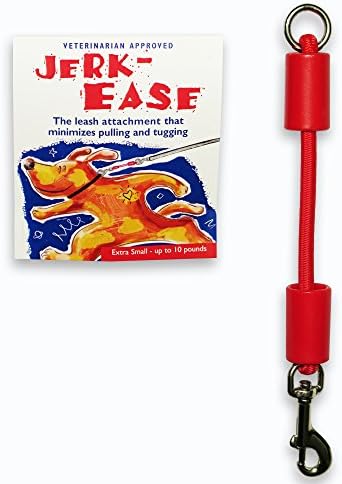 BUNGEE DOG LEASH EXTENSION – Patented Shock Absorber Attachment Protects You by Jerk-Ease